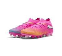 PUMA Scarpe da Calcio Unisex Future 9 Match FG/AG, Rosa velenoso-Sun Stream-Bright Aqua White, Taglia 40, Poison Pink Sun Stream Bright Aqua PUMA White, 44 EU