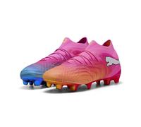 PUMA Future 9 Ultimate FG White Pack Bianco Unisex, Rosa/arancione, 44.5 EU