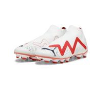 Puma Scarpe da Calcio Future Match+ Ll Fg/AG da Uomo, Puma White Puma Black Fire Orchid, 43 EU