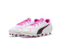 PUMA Scarpe da calcio KING 20 MATCH FG/AG per ragazzi, Scarpe, Bianco, 34.5 34.5