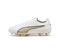 PUMA Scarpe da calcio KING 20 ULTIMATE FG/AG unisex, Scarpe, Bianco, 40.5 40.5