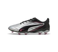 PUMA Scarpe da calcio KING PRO FG/AG, Scarpe, Silver/Nero/Sun Struck, 45 45