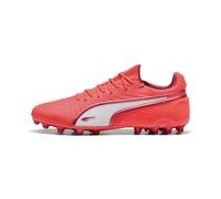 PUMA Scarpe da calcio KING ULTIMATE MG, Scarpe, Glowing Rosso/Bianco/Rosso Fire, 45 45