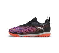 PUMA Scarpe da calcio senza lacci a taglio medio FUTURE 8 MATCH+ TT per ragazzi, Scarpe, Nero/Bianco/Glowing Rosso, 38 38
