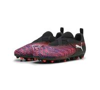 PUMA Scarpe da Calcio Senza Lacci Future 8 Match MG per Ragazzi 38 Black White Glowing Red