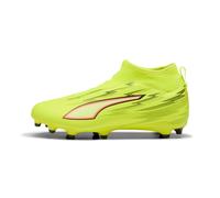 PUMA Scarpe da calcio senza lacci ULTRA 6 MATCH+ FG/AG per ragazzi, Scarpe, Giallo, 37 37