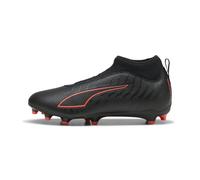 PUMA Scarpe da calcio senza lacci ULTRA 6 MATCH+ FG/AG per ragazzi, Scarpe, Nero, 38 38
