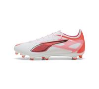 PUMA Scarpe da calcio ULTRA 5 PRO FG/AG, Scarpe, Bianco/Nero/Glowing Rosso, 44 44