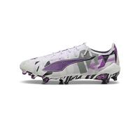 PUMA Scarpe da calcio ULTRA 5 ULTIMATE FOREVER FG unisex, Scarpe, Bianco/Pure Magenta/Feather Grigio, 48 48