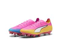Puma Ultra 6 Pro FG - scarpe da calcio per terreni compatti Pink/Yellow/Blue 6,5 UK
