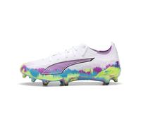 PUMA Scarpe da calcio ULTRA 6 ULTIMATE Brilliance FG da donna, Scarpe, Bianco/Fizzy Apple/Bright Aqua, 40 40