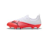 Puma 7 Match FG/AG JR Scarpe da Calcio, Ultra Red Nero Bianco, 4 UK