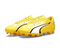 PUMA Ultra Play FG/AG, Scarpe da Calcio Unisex Adulto, Yellow Blaze Puma White Puma Black, 42.5 EU