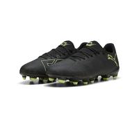 PUMA Scarpe da Calcio Unisex Future 8 Play Fg/AG, Puma Nero Fizzy Verde Chiaro Terreno, 42.5 EU
