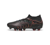 PUMA Scarpe da Calcio Unisex Future 9 Match FG/AG, Nero-Rosso incandescente, Grigio Forte, 42, Puma Nero Rosso Brillante Grigio Forte, 44 EU
