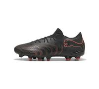 PUMA Scarpe da Calcio Unisex Future 9 Match Fusion FG/AG, Nero-Rosso incandescente, Grigio Forte, 42, Puma Nero Rosso Brillante Grigio Forte, 43 EU