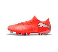 Puma Scarpe da Calcio Unisex Future 9 Match Fusion Fg/AG, Rosso Lucido Puma Bianco Puma Nero Puma Argento, 39/39.5 EU