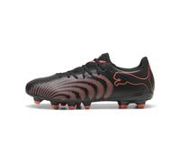 PUMA Scarpe da Calcio Unisex Future 9 Play FG/AG, Nero-Rosso incandescente, Grigio Forte, 41, Puma Nero Rosso Brillante Grigio Forte, 42.5 EU