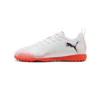 Puma Scarpe da Calcio Unisex per Bambini Future 8 Play TT JrSoccer, Bianco, Nero, Rosso, 36 EU