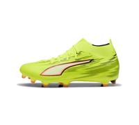 PUMA Scarpe da Calcio Unisex Ultra 6 Match+ FG/AG, Giallo Alert Black-Glowing Red-Lime Squeeze, Taglia 40, Yellow Alert PUMA - Spremere con Lime, Colore: Nero, 42.5 EU