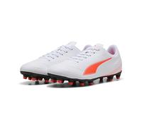 PUMA Scarpe da Calcio Vitoria II Fg/AG Uomo, Puma Bianco Rosso Brillante, 40.5 EU