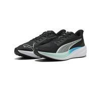 Puma Scarpe da Corsa Unisex Darter ProRoad, Puma Black Puma Silver Mint Melt Speed Blue, 38 EU