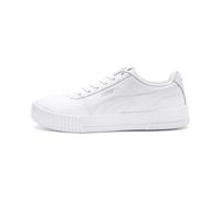PUMA Carina L, Scarpe da Ginnastica Basse Donna, Puma White Puma White Puma Silver, 40 EU