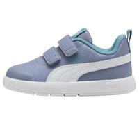 Puma Scarpe da Ginnastica Unisex Courtflex V3 V InfSneaker, Grigio Sky Puma Bianco Mare Baltico Blu, 22 EU