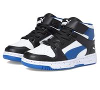 PUMA Scarpe da ginnastica unisex per bambini, con gancio e anello, Nero-pro Blu-bianco Ah25, 12.5 Little Kid