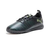 Puma Scarpe da ginnastica unisex per bambini, con tacchetti da calcio, Nero-frizzante Terreno verde chiaro Ah25, 5 Big Kid