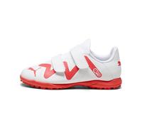 PUMA Scarpe da Ginnastica Unisex per Bambini Future Play TT V Jr, Puma Orchidea Bianca di Fuoco, 33 EU