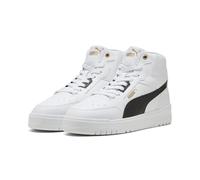 PUMA Scarpe da Ginnastica Unisex Shuffle Downtown Mid, Bianco Nero Oro, Taglia 40, Puma Bianco PUMA Nero PUMA Oro, 43 EU