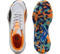 PUMA Nova Court, Scarpe da Tennis Unisex-Adulto, White Black-Vivid Blue-Heat Fire, 40 EU