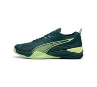 PUMA Scarpe da Pallamano Eliminate Nitro™ 4 Unisex 47, Green Terrain Fizzy Light Yellow