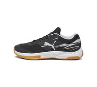 PUMA Scarpe da pallamano Varion II, Scarpe, Nero/Cool Light Grigio/Giallo Blaze, 38.5 38.5