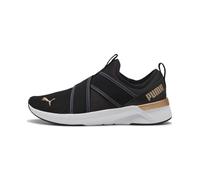 PUMA Scarpe da running SOFTRIDE Harli Slip-On da donna, Sport, Nero/Bianco/Oro, 40.5 40.5