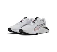 PUMA Scarpe da Training PWR Hybrid League da Donna 38.5, White Rosy Outlook Black Pink