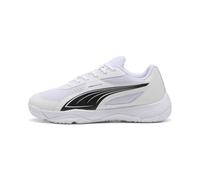 PUMA SOLARFLASH III JR, Indoor Court Shoe, White Black, 34 EU