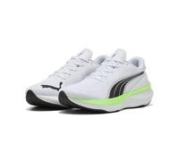 PUMA SCEND PRO 2, Scarpe per Jogging su Strada Unisex-Adulto, White Black-Green Glare, 46 EU