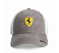 PUMA Scuderia Ferrari F1 Cappellino Trucker con Logo - Grigio - Taglia Unica