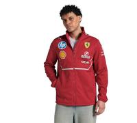 PUMA Scuderia Ferrari F1 Giacca Softshell Team 2025 - Rosso | Giacca softshell Team 2025 con cappuccio con zip e sezione laterale, Loghi dei partner del team Scuderia Ferrari 2025