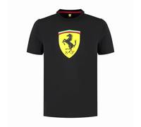 PUMA Scuderia Ferrari F1 Maglietta Uomo con Grande Logo Scudetto - Nero - Taglia: M