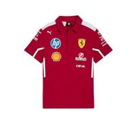 PUMA Scuderia Ferrari F1 Polo Squadra Bambino 2025 - Rosso - Taglia: 152