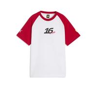 PUMA Scuderia Ferrari F1 T-Shirt Driver Uomo Charles Leclerc - Rosso Corsa