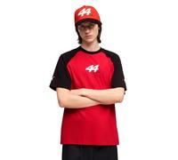PUMA Scuderia Ferrari F1 T-Shirt Driver Uomo Lewis Hamilton - Rosso | Con un'esecuzione ragalan e un nuovo design per la collezione, Progettato per i fan di Lewis Hamilton