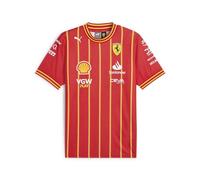 PUMA Scuderia Ferrari - Maglia da Calcio Charles Leclerc - vestibilità da Uomo - Rosso - Taglia: L