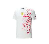 PUMA Scuderia Ferrari - Maglietta Charles Leclerc Edizione Speciale 2023 - Bianco - Uomo - Taglia: XL