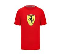PUMA Scuderia Ferrari - Maglietta con Scudo - Rosso - Uomo - Taglia: XL