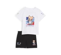 PUMA Set a maniche corte BMW M Motorsport per bimbi ai primi passi, Abbigliamento, Bianco, 6-9M 6-9M