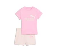 PUMA Completo T-shirt e shorts Minicats Essentials per bimbi ai primi passi, Abbigliamento, Rosa, 4-6M 4-6M